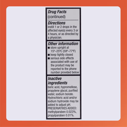 Rugby Laboratories Sodium Chloride 5% Hypertonic Ophthalmic Eye Solution - Alcohol-Free 0.5 fl oz (3-Pack)