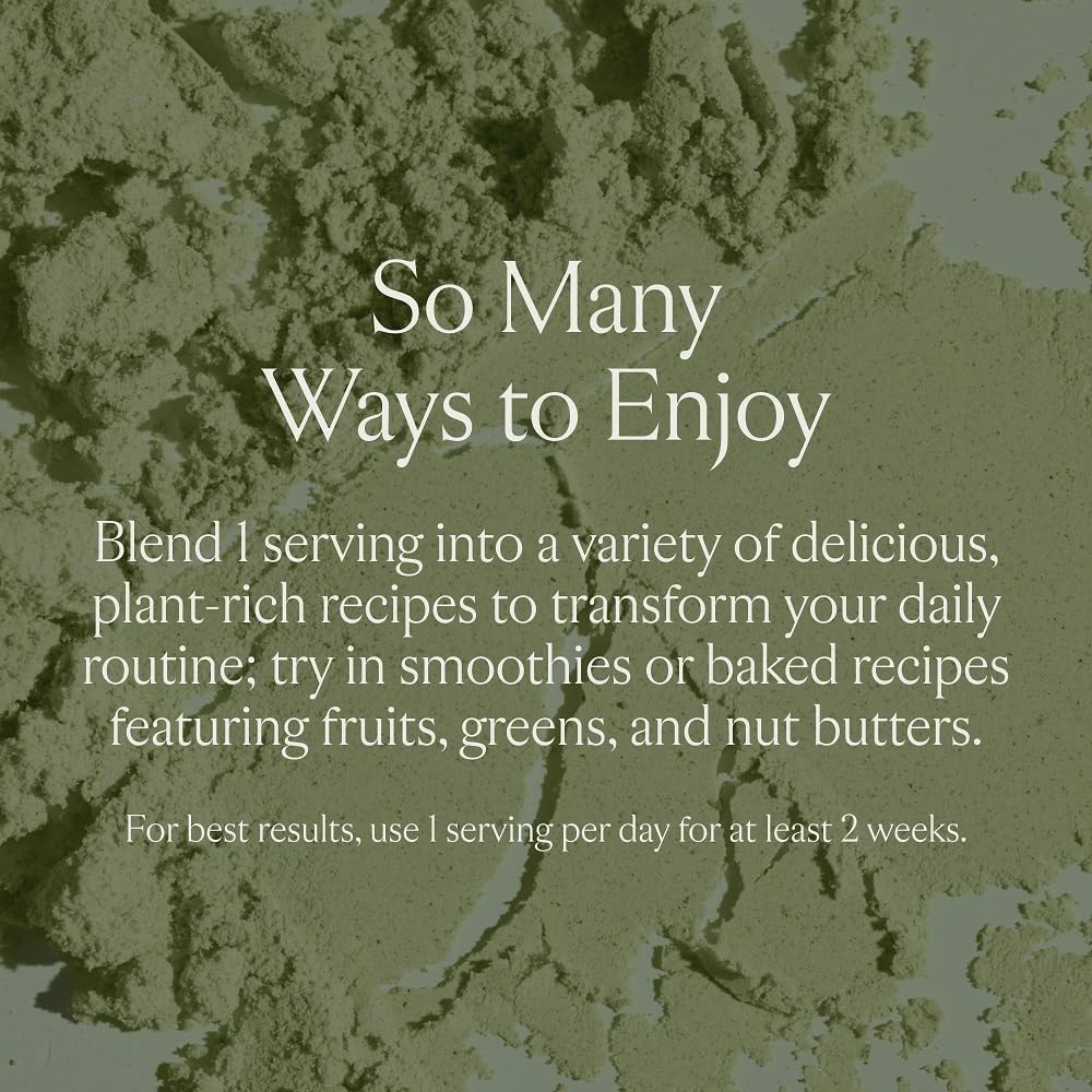 SAKARA Protein + Greens Super Powder – 30 Servings, Organic Plant-Based Protein & Greens Blend