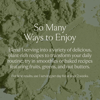 SAKARA Protein + Greens Super Powder – 30 Servings, Organic Plant-Based Protein & Greens Blend