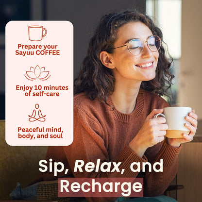 SAYUU Probiotic Creamer with Adaptogenic Mushrooms – Lion's Mane, Reishi & Cordyceps | 30 Servings
