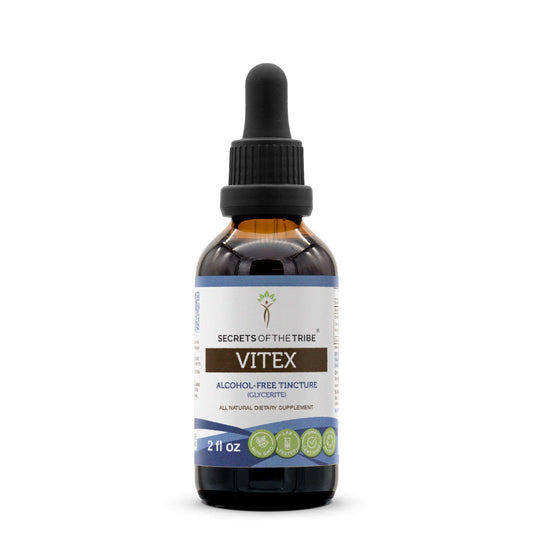Secrets of the Tribe Vitex Tincture Alcohol-Free Extract – Chaste Tree (Vitex Agnus-Castus) 2 oz