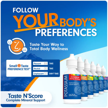 Lyte Balance Taste N' Score Liquid Minerals Kit – 6 Pack (2 oz) | Pure Mineral Drops