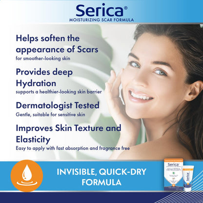 Serica Scar Gel (1oz) - Advanced Silicone Scar Care for Smoother-Looking Skin