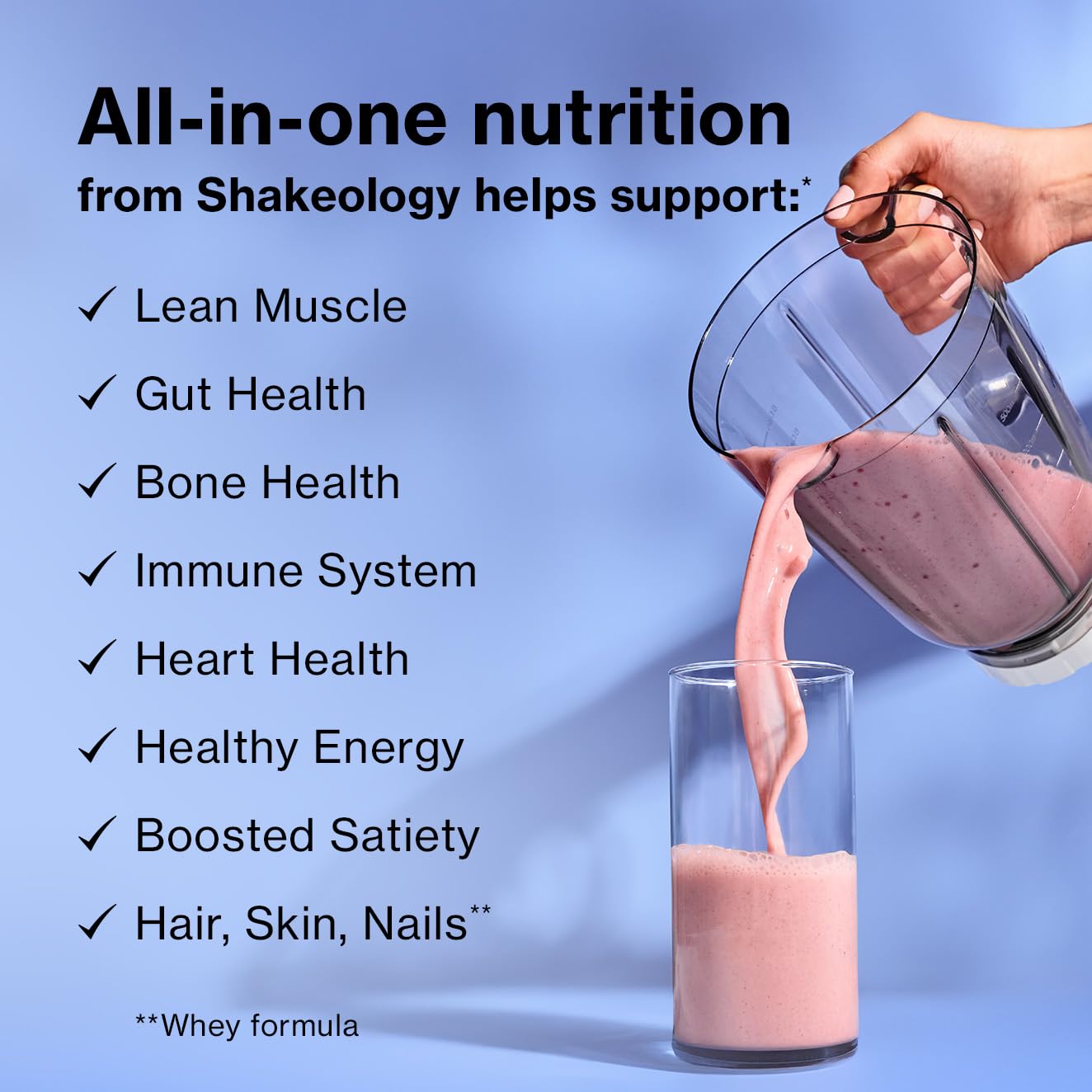 Shakeology Whey Protein Powder Blend – Gluten Free, Chocolate, 30 Servings