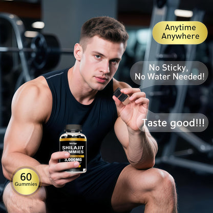 Shilajit Gummies 3000mg – Himalayan Shilajit, Vegan, Energy