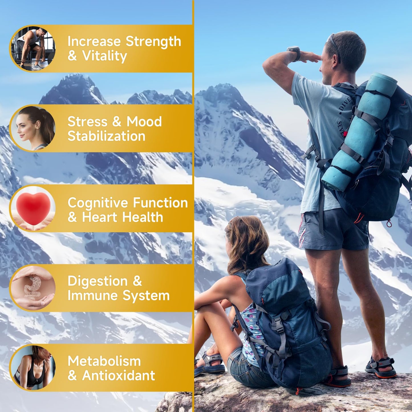 Shilajit Gummies – Sugar-Free, 60 Gummies | 85+ Minerals & Fulvic Acid