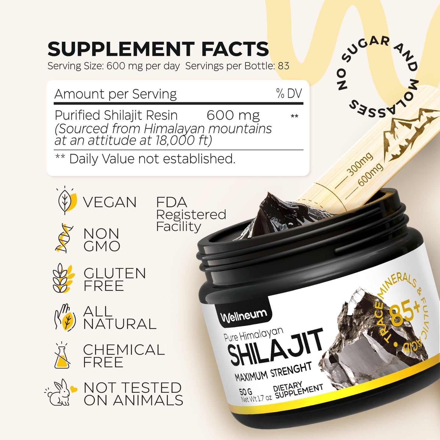 Shilajit Resin – Pure Himalayan Shilajit for Energy, Immunity & Mental Clarity | Vegan & Gluten-Free