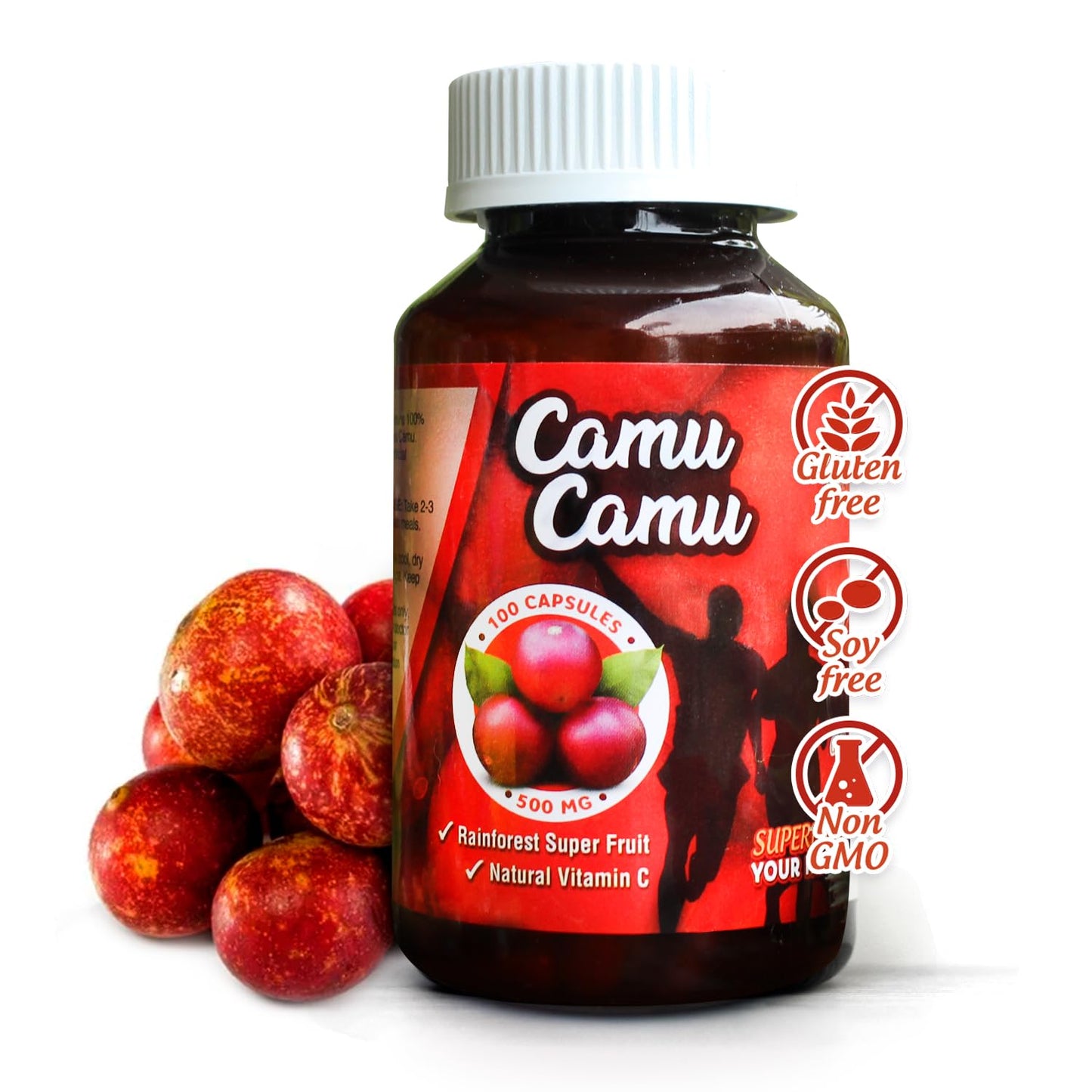 Sikyriah Camu Camu Capsules 1000mg – Immune Support, Vitamin C, Non-GMO, Gluten Free