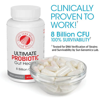 Silver Fern Ultimate Probiotic 2-Pack – 8B CFU, Spore-Forming, DNA-Verified, Shelf-Stable
