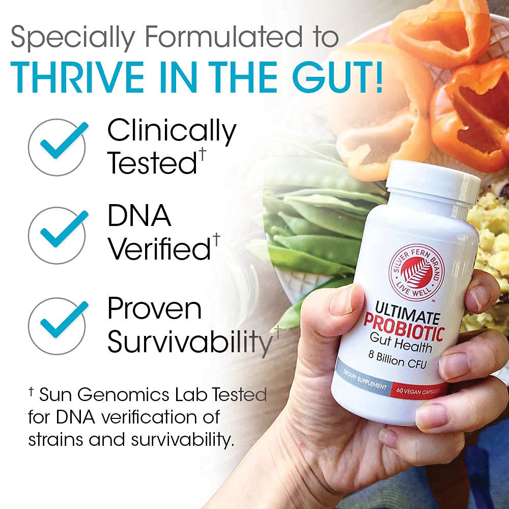 Silver Fern Ultimate Probiotic 2-Pack – 8B CFU, Spore-Forming, DNA-Verified, Shelf-Stable