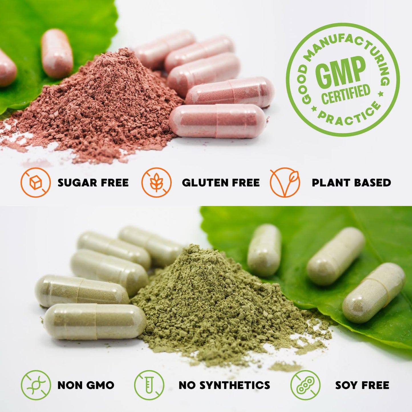 Simply Nature's Pledge: 42 Fruits & Veggies, 360 Capsules, 2-Month Supply — Soy-Free & Non-GMO