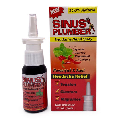 Sinus Plumber Headache Nasal Spray – Headache Formula | 100% Natural