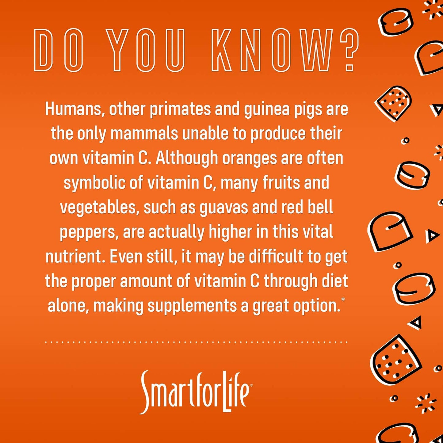 Smart for Life Vitamin C Gummies – Plant-Based Vegan Immune Support (30 Count)
