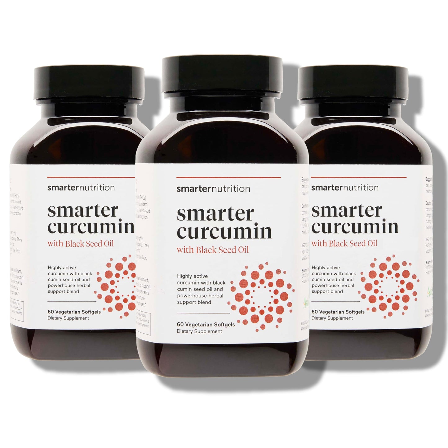 SMARTERNUTRITION Curcumin Softgels – Vegan High Absorption 400 mg with AstraGin, Black Seed Oil & Ginger | 180 Ct