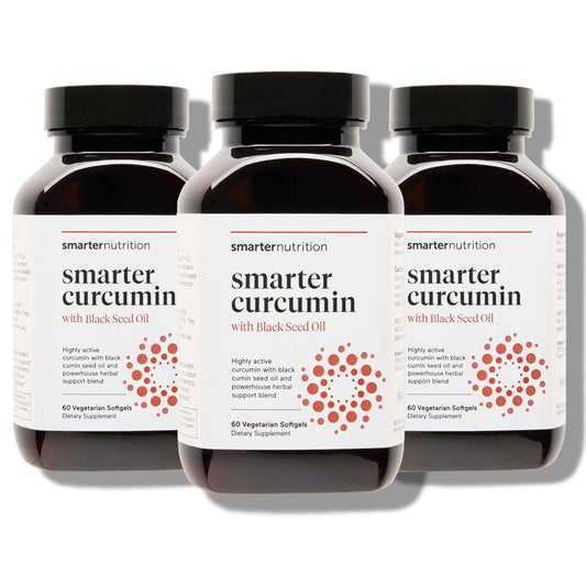 SMARTERNUTRITION Curcumin Softgels – Vegan High Absorption 400 mg with AstraGin, Black Seed Oil & Ginger | 180 Ct