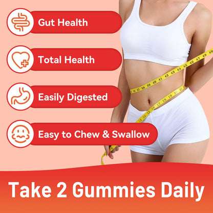SmildeHeal Fiber Gummies – Dietary Fiber for Gut Health, Vegan, Non-GMO, Gluten-Free | 60 Count