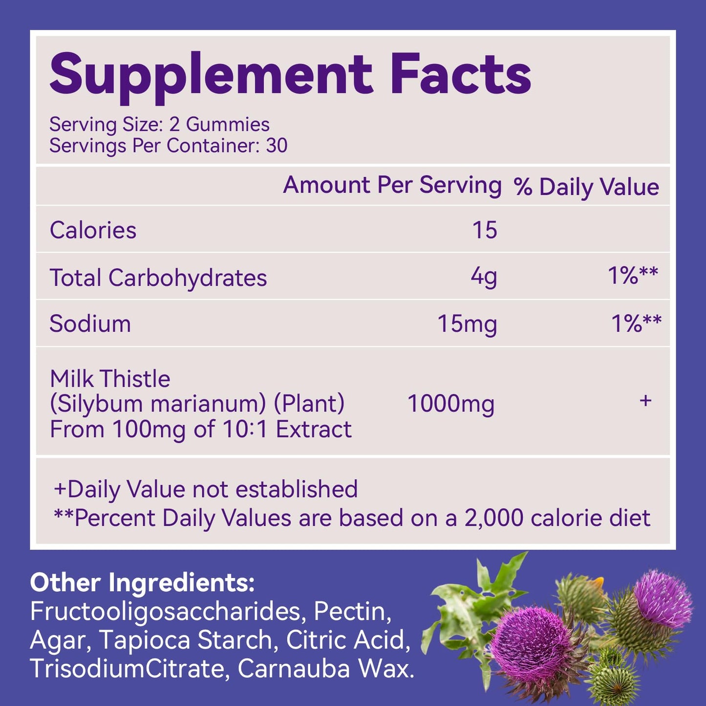 SmildeHeal Milk Thistle Gummies – 1000mg Extract, Liver Detox, Antioxidant Support, Vegan, Non-GMO, Gluten-Free | 60 Count