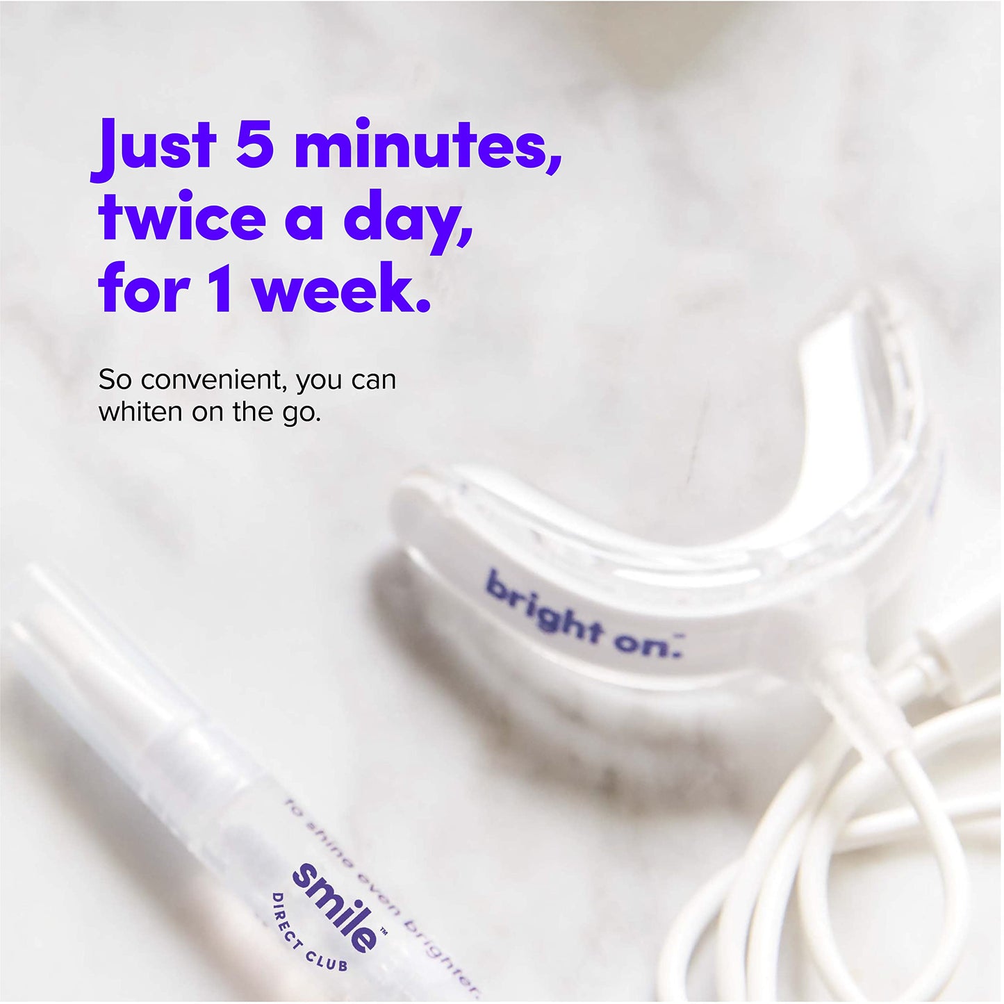 SmileDirectClub Teeth Whitening Kit with LED Light - 4 Pack, Hydrogen Peroxide