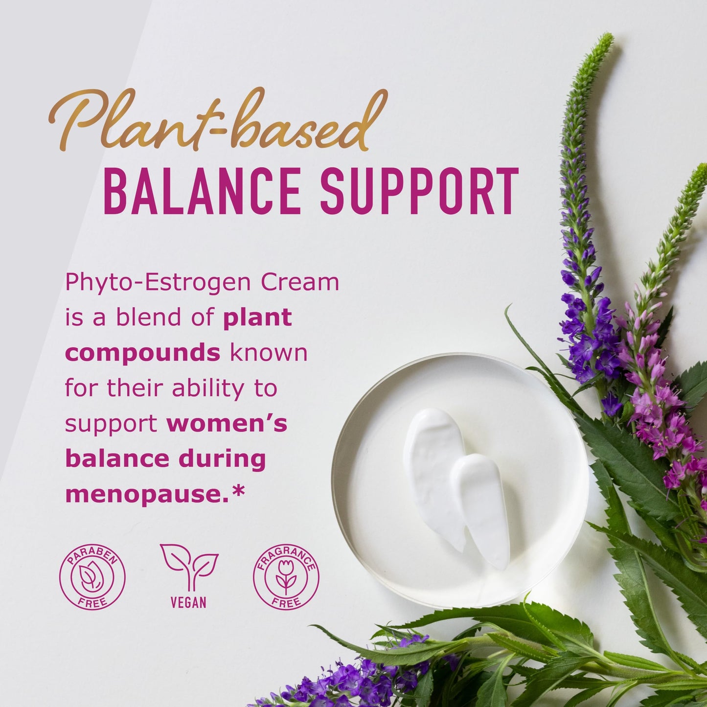 SMNutrition Phyto Estrogen Cream for Women — Plant-Based Menopause & Menstrual Support