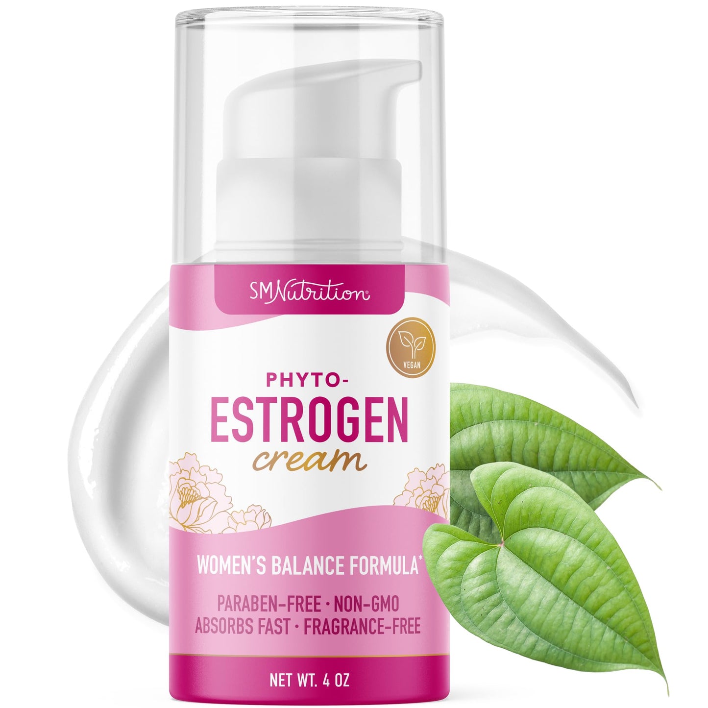 SMNutrition Phyto Estrogen Cream for Women — Plant-Based Menopause & Menstrual Support