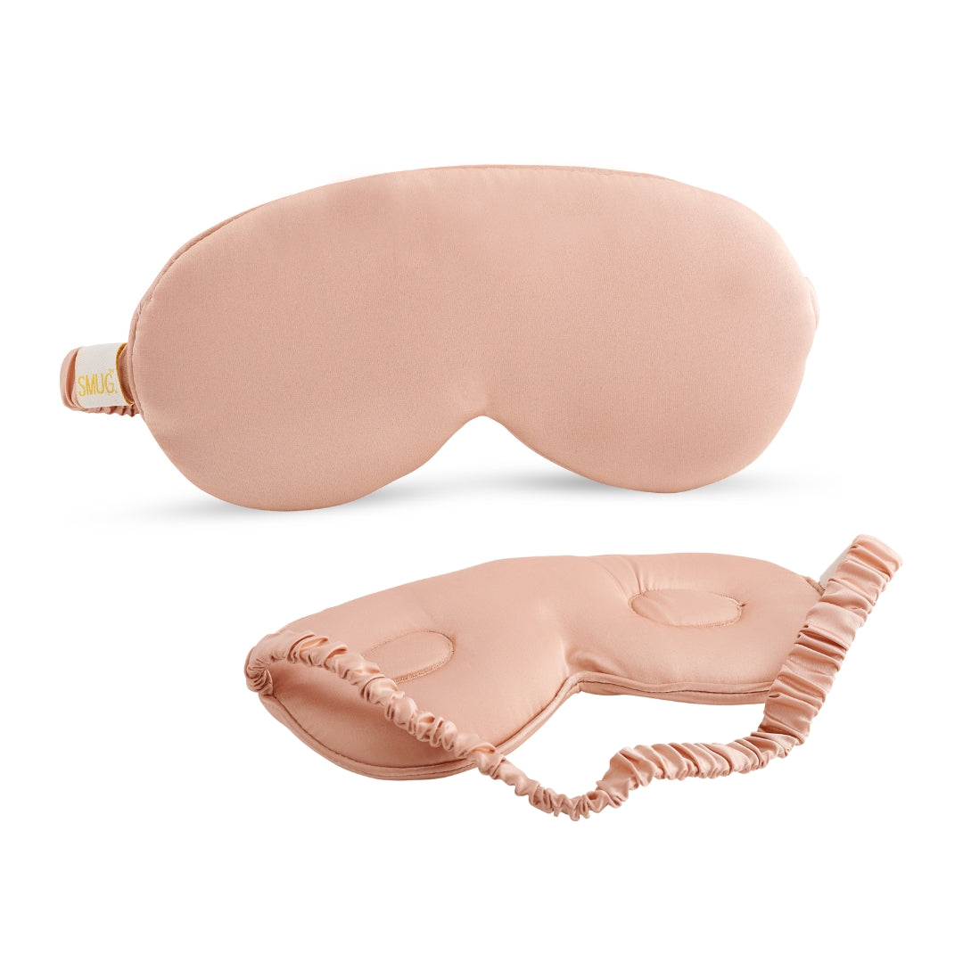 Cloud Padded Satin Sleep Mask - Caramel