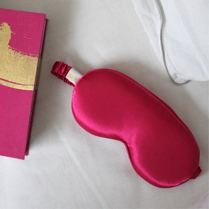 Cloud Padded Satin Sleep Mask - Scarlett