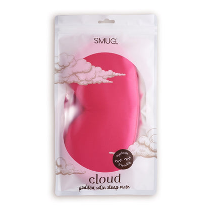 Cloud Padded Satin Sleep Mask - Scarlett
