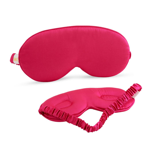 Cloud Padded Satin Sleep Mask - Scarlett