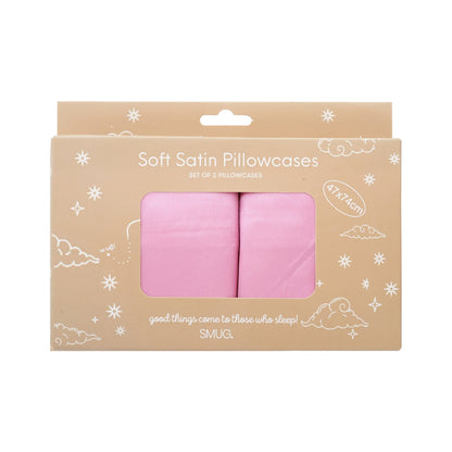 Soft Satin Pillowcase Set, Blush