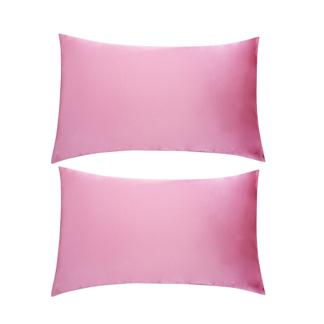Soft Satin Pillowcase Set, Blush