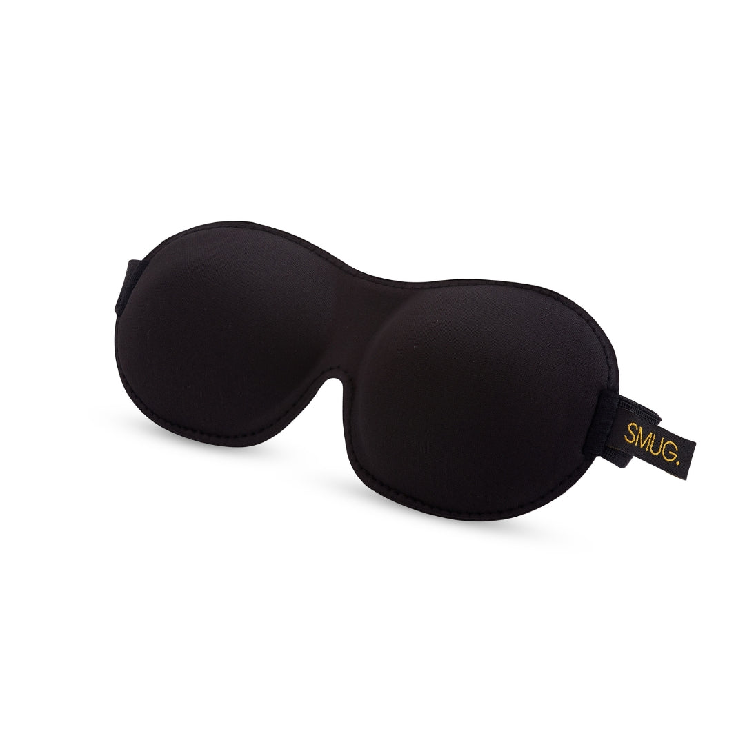 Contoured 3D Blackout Sleep Mask - Black