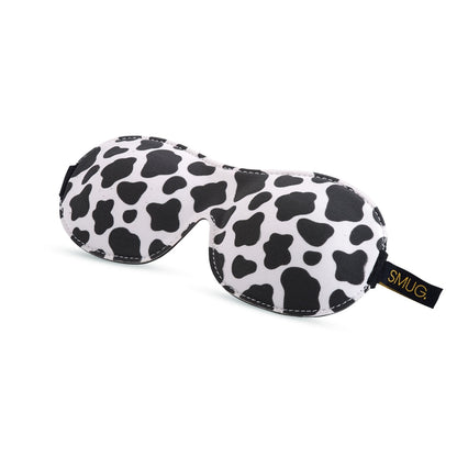 Contoured 3D Blackout Sleep Mask - Cow Print