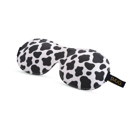 Contoured 3D Blackout Sleep Mask - Cow Print