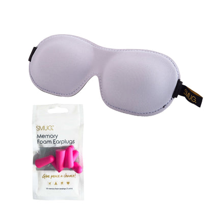 Contoured 3D Blackout Sleep Mask - Grey