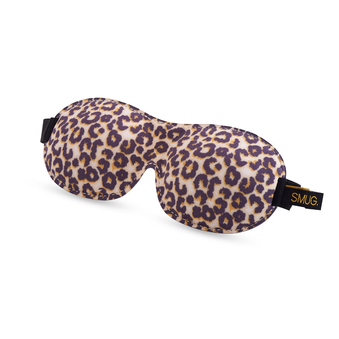 Contoured 3D Blackout Sleep Mask - Leopard Print