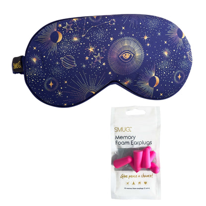 Satin Sleep Mask - Blue Celestial