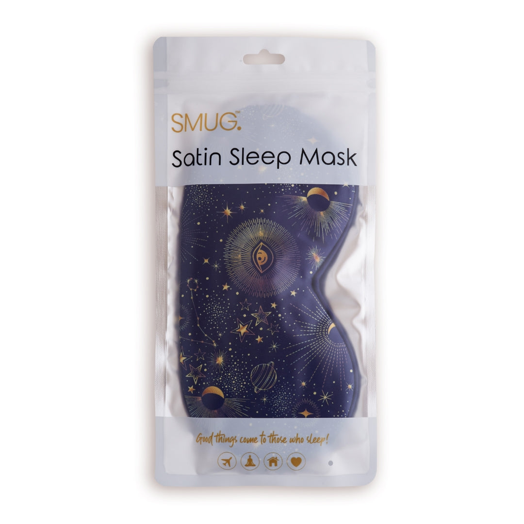 Satin Sleep Mask - Blue Celestial
