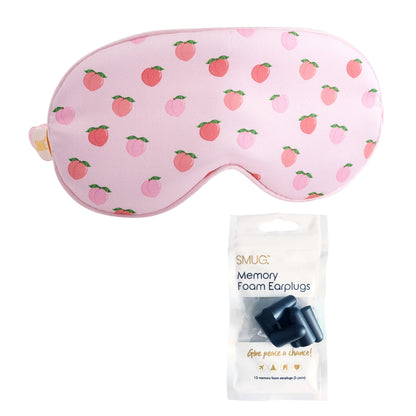 Satin Sleep Mask - Peachy Print