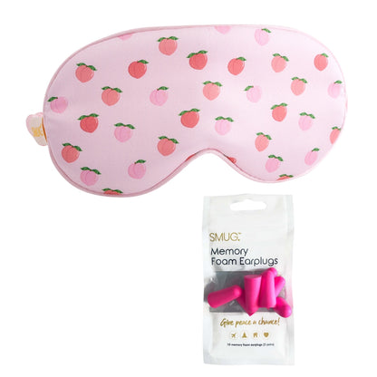 Satin Sleep Mask - Peachy Print