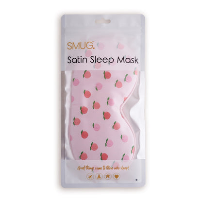 Satin Sleep Mask - Peachy Print