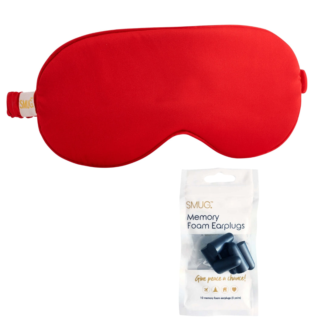 Satin Sleep Mask - Red