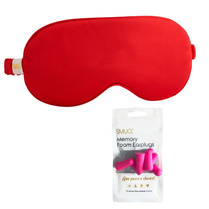 Satin Sleep Mask - Red