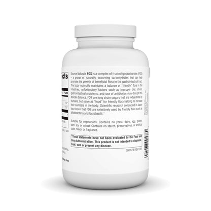 Source Naturals FOS Powder – Fructooligosaccharides Probiotic Enhancer, 200 g