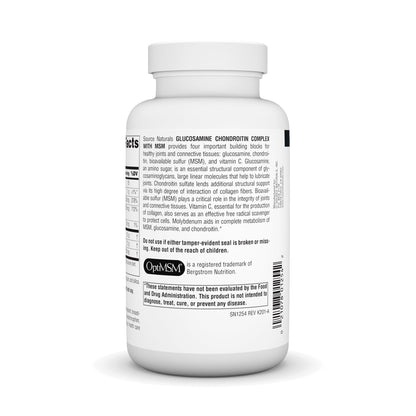 Source Naturals Glucosamine Chondroitin Complex with MSM – 120 Tablets
