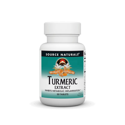 Source Naturals Turmeric Extract – Supports Healthy Inflammation – 50 Tablets