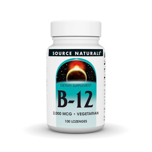 Source Naturals Vitamin B-12 2000 mcg - 100 Lozenges