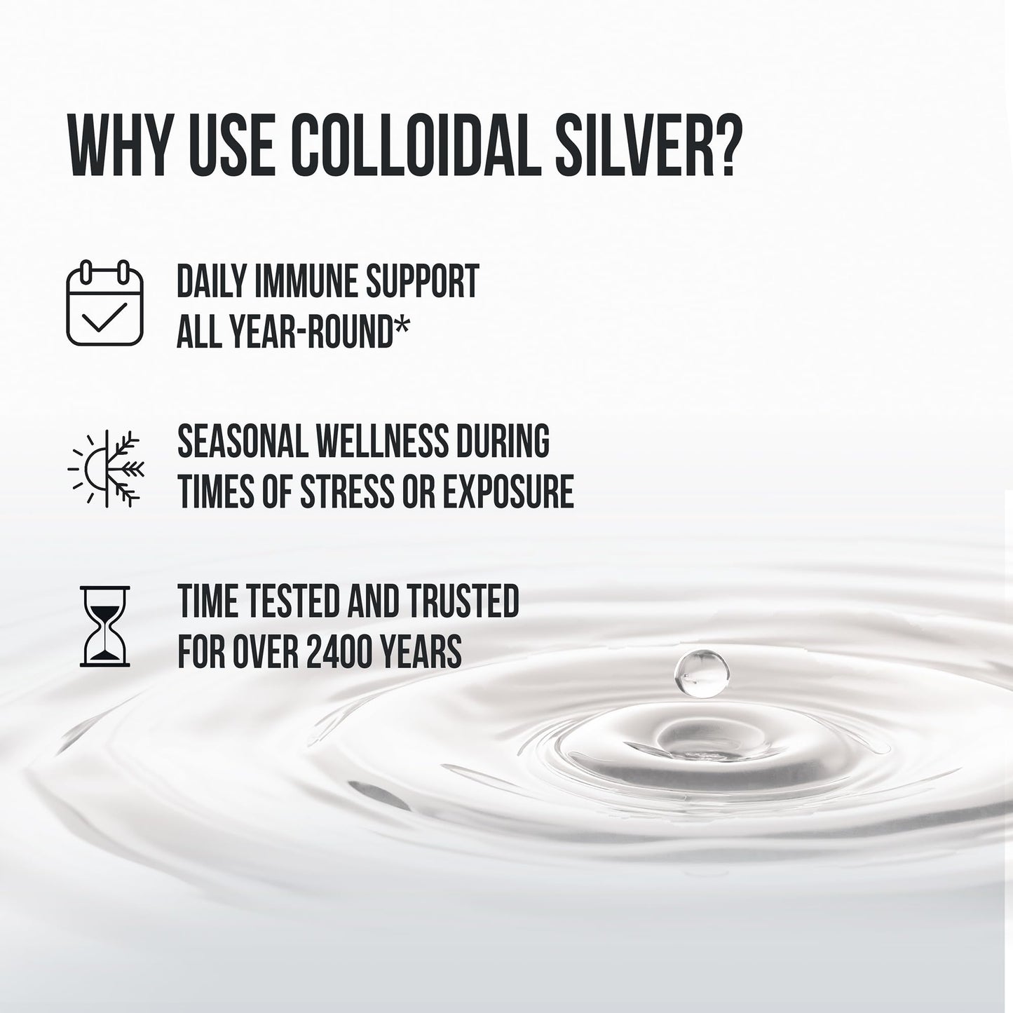 Sovereign Silver Immune Support - Colloidal Silver Hydrosol, 10 ppm, 32 oz