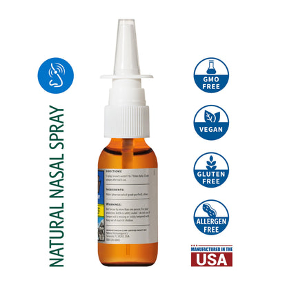 Sovereign Silver Natural Nasal Spray (10 ppm) - Drug-Free Colloidal Silver for Nasal Comfort & Immune Support, Adults & Kids, 1 fl oz