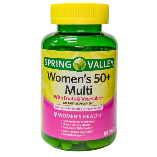 Spring Valley Women's 50+ Multi with Fruits & Vegetables - 150 Tablets