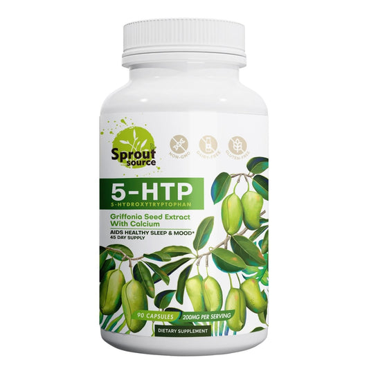 Sprout Source 5-HTP 200mg – Sleep & Mood Support | 90 Capsules